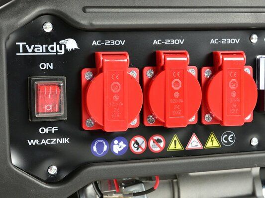 Benzínová rámová elektrocentrála 7 HP/2,8 kW - AVR TVARDY