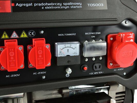 Benzínová rámová elektrocentrála s el. startem 15 HP/6,6 kW - AVR TVARDY