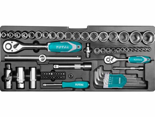 Sada nářadí, 97ks, industrial TOTAL-TOOLS