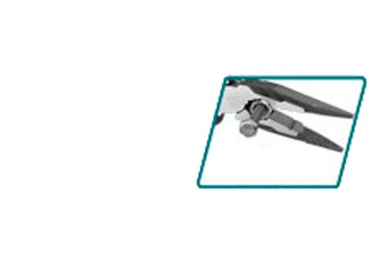 Kleště půlkulaté zahnuté, 200mm, industrial TOTAL-TOOLS