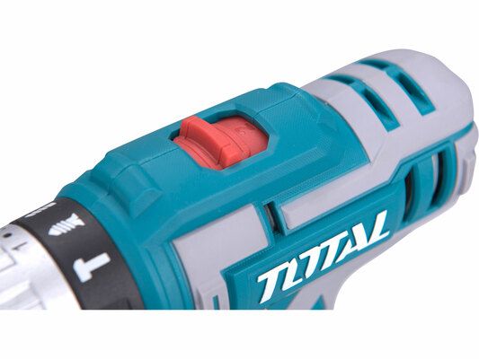 Vrtací šroubovák aku s příklepem, 2x2000mAh, 20V Li-Ion, industrial TOTAL-TOOLS