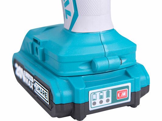 Vrtací šroubovák aku s příklepem, 2x2000mAh, 20V Li-Ion, industrial TOTAL-TOOLS