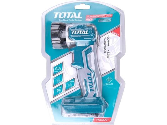 Světlo pracovní závěsné, 20V Li-ion, 2000mAh, industrial - bez baterie a nabíječky TOTAL-TOOLS