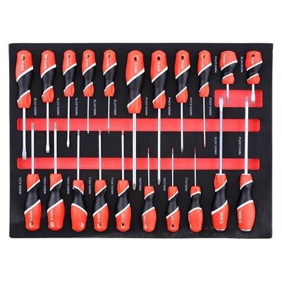 Pojízdná dílenská skříňka s nářadím, 211ks, 7 zásuvek YATO