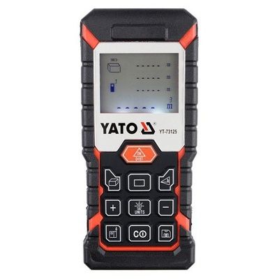 Laserový měřič vzdálenosti, úhlu, obvodu, objemu, max. 40m YATO
