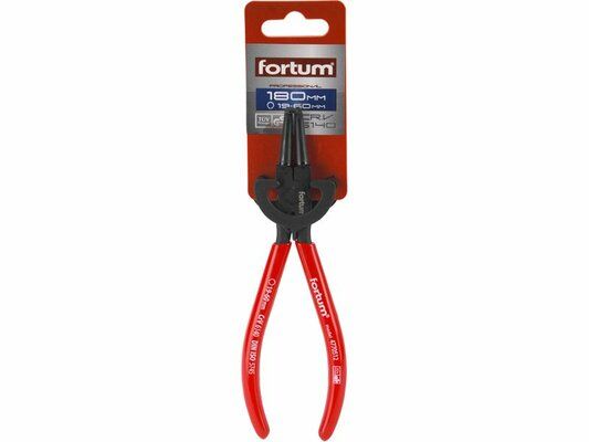Kleště seeger zahnuté vnitřní, 140mm, rozsah 10-25mm, 61CrV4 FORTUM
