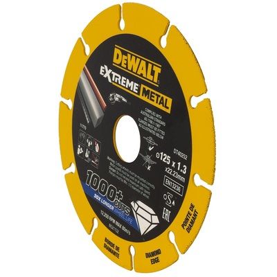 Řezný diamantový kotouč 125mm, EXTREME METAL DEWALT