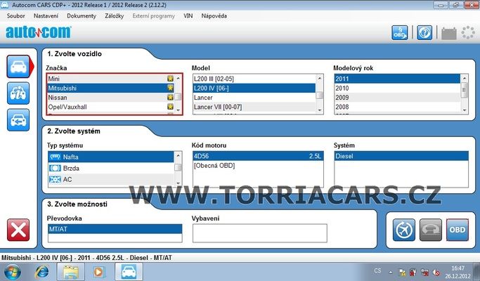 Kompletní diagnostika Autocom CDP+ CARS