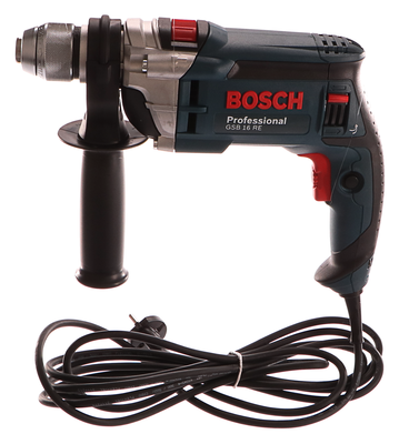 Bosch GSB 16 RE Professional vrtačka příklepová + plastový kufr, 060114E500