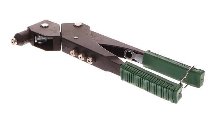 Kleště nýtovací pro trhací nýty 2,4-4,8, 294 mm, otočná hlava GEKO