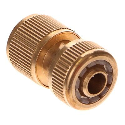 Rychlospojka na hadici, 1/2", STOP ventil, MOSAZ EXTOL-PREMIUM