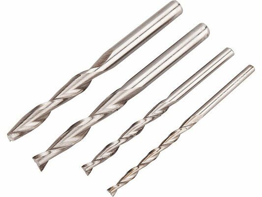 Frézy stopkové, sada 4ks, Ř3,2-4-6-6,3mm EXTOL-CRAFT