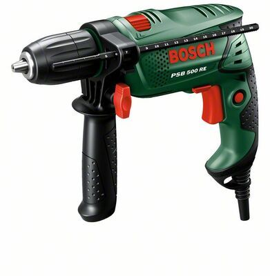 Vrtačka příklepová Bosch PSB 500 RE - kufr, 0603127020