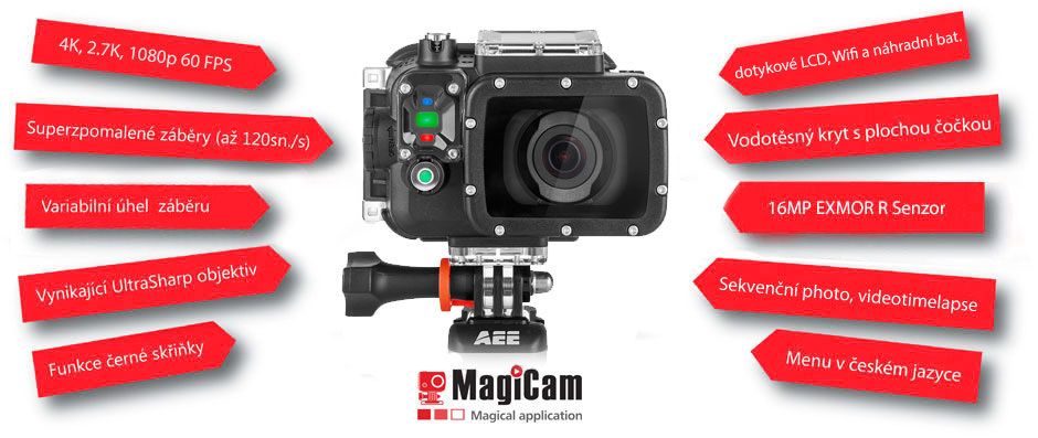 Akční kamera AEE MagiCam S71 TOUCH CZ