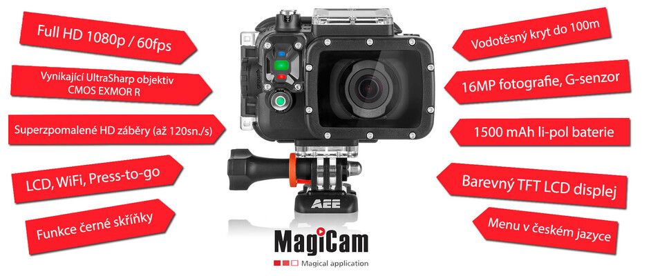 Akční kamera AEE MagiCam S60 CZ