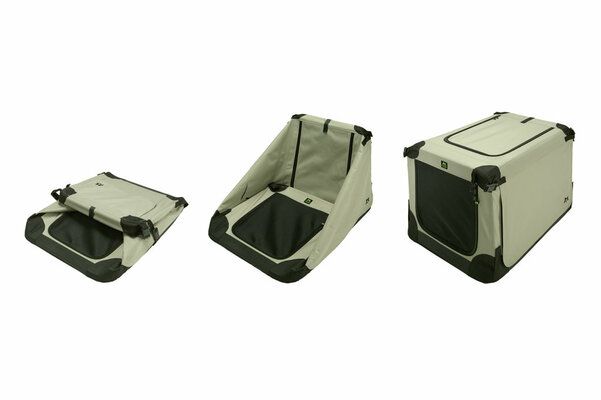Maelson Soft Kennel Nylonová přepravka černo-šedá XS 52x33x33