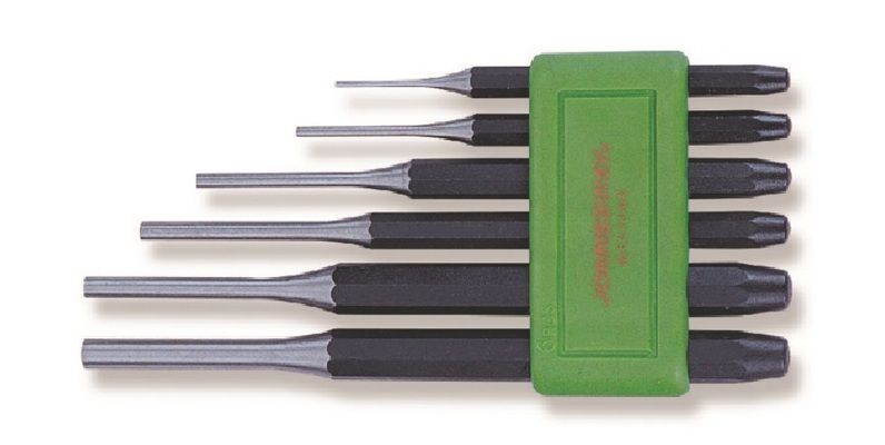 Vyrážeče čepů 2-8 mm, sada 6 ks JONNESWAY