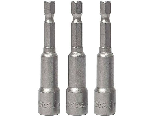 Sada magnetických nádstavců 3ks, CrV TOTAL-TOOLS
