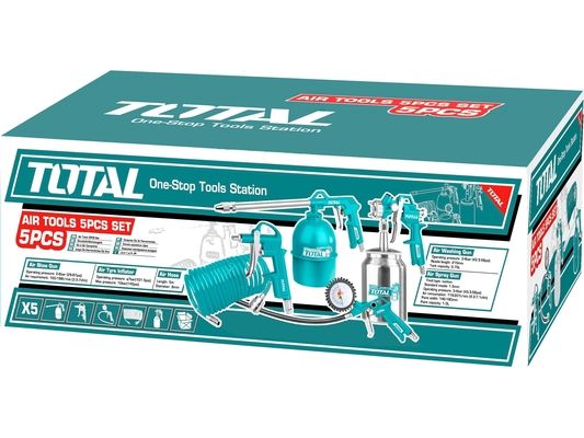 Kompresorová sada, pneu, 5ks TOTAL-TOOLS