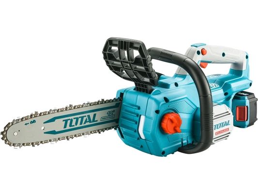Pila řetězová aku 900W, BRUSHLESS, 20V Li-ion, 4.0Ah (2x), nabíječka, 30cm TOTAL TOOLS