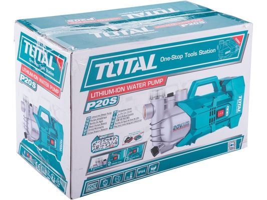Čerpadlo vodní AKU, 20V Li-ion, 2000mAh, bez baterie a nabíječky TOTAL-TOOLS