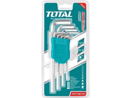 L-klíče Hex, sada, industrial TOTAL TOOLS