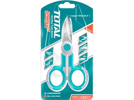 Elektrikářské nůžky, 145mm TOTAL TOOLS