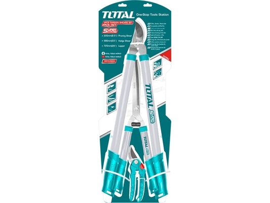 Nůžky zahradnické, sada 3ks TOTAL-TOOLS