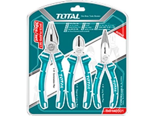 Kleště, sada 3ks TOTAL-TOOLS