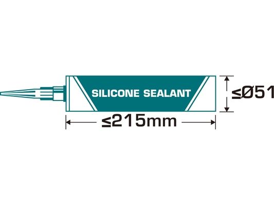 Pistole vytlačovací profi, 235mm TOTAL-TOOLS