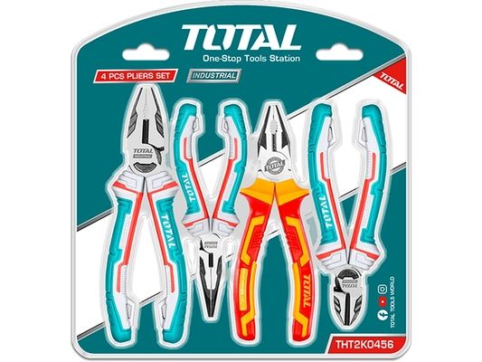 Kleště, sada 4ks, industrial, CrV TOTAL-TOOLS