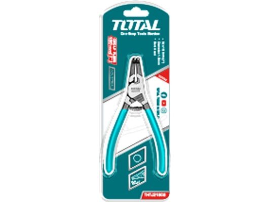 Kleště na pojistné kroužky zahnuté, 180mm, industrial TOTAL-TOOLS