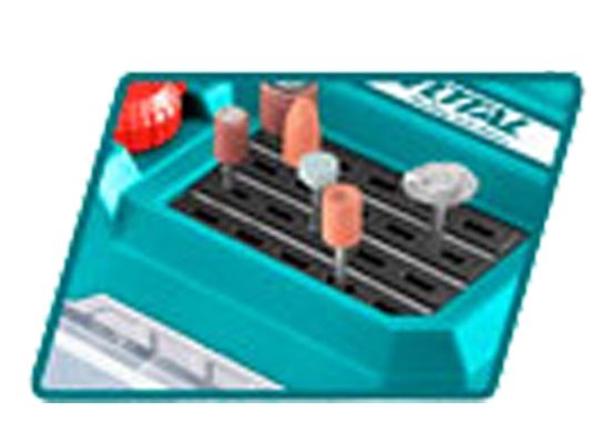 Bruska přímá AKU, 20V Li-ion, 2000mAh, s baterií a nabíječkou TOTAL-TOOLS