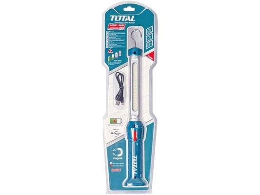 Světlo pracovní, 300lm, USB nabíjení TOTAL-TOOLS