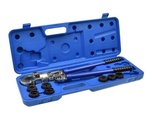 Hydraulické krimpovací kleště Pex-AL-PEX + 8 nástavců GEKO