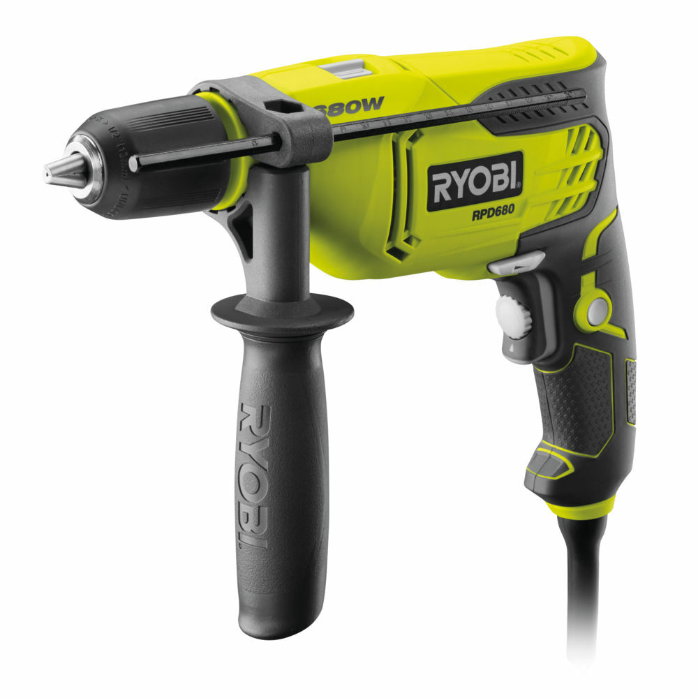 RYOBI RPD 680-K - 650 W PŘÍKLEPOVÁ VRTAČKA S ELEKTRICKÝM MOTOREM