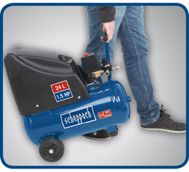 Kompresor bezolejový HC 25o, 1100W, Scheppach
