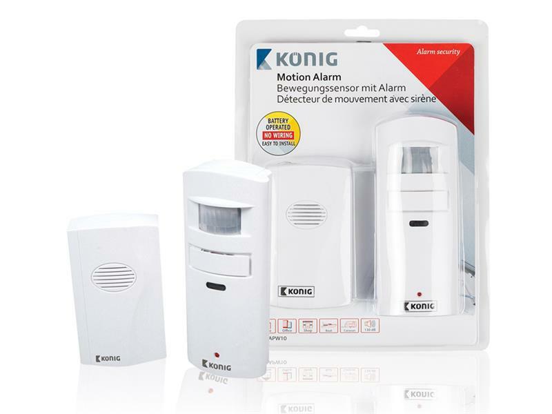 Alarm/zvonek + bezdrátové pohybové čidlo KÖNIG SAS-APW10