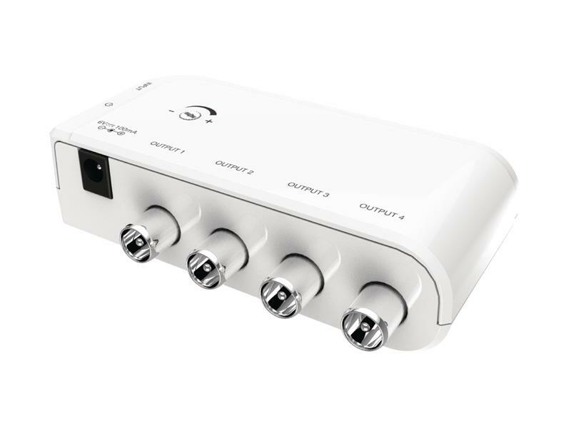 Zesilovač TV signálu domovní 10 dB, 4 výstupy VALUELINE VLS-AMP40