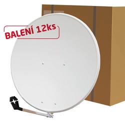 Satelitní parabola 80Al Emme Esse bílá BALENÍ 12ks