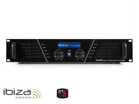 Zesilovač IBIZA 2x480W AMP600 černý