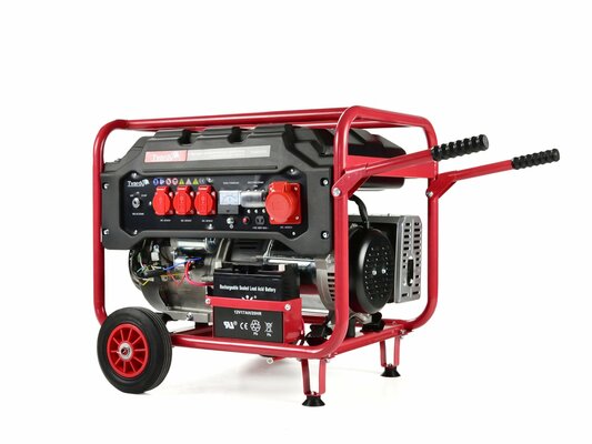 Benzínová rámová elektrocentrála s el. startem 15 HP/6,6 kW - AVR TVARDY
